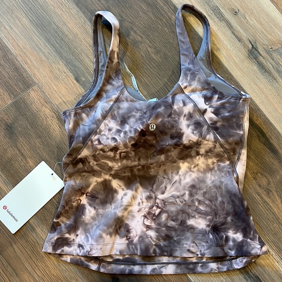 🍋Lululemon Align Tank *Waist Diamond Dye Mink Bery Lunar Rock Shadow Grey Sz 8 - Picture 4 of 4